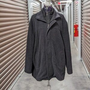 Vintage Weatherproof Grey XXL Wool Blend Multi Layer Coat Gorpcore Outdoors